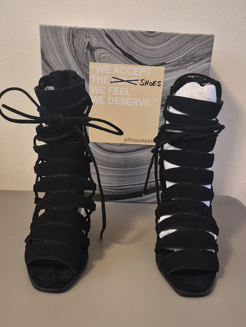 NIB Jeffrey Campbell Zaferia Wedge Sandals
